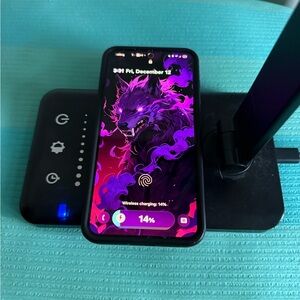 LED Desk Lamp w/ Wireless Charging – Touch Dimmer, Color Changing